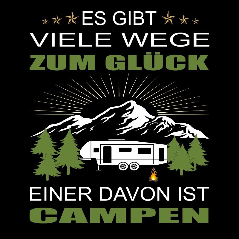 Bus Camping Camper Wohnwagen Glück
