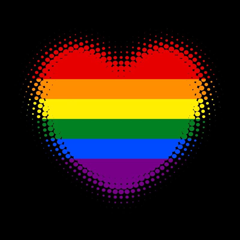 Regenbogen Herz dynamisch