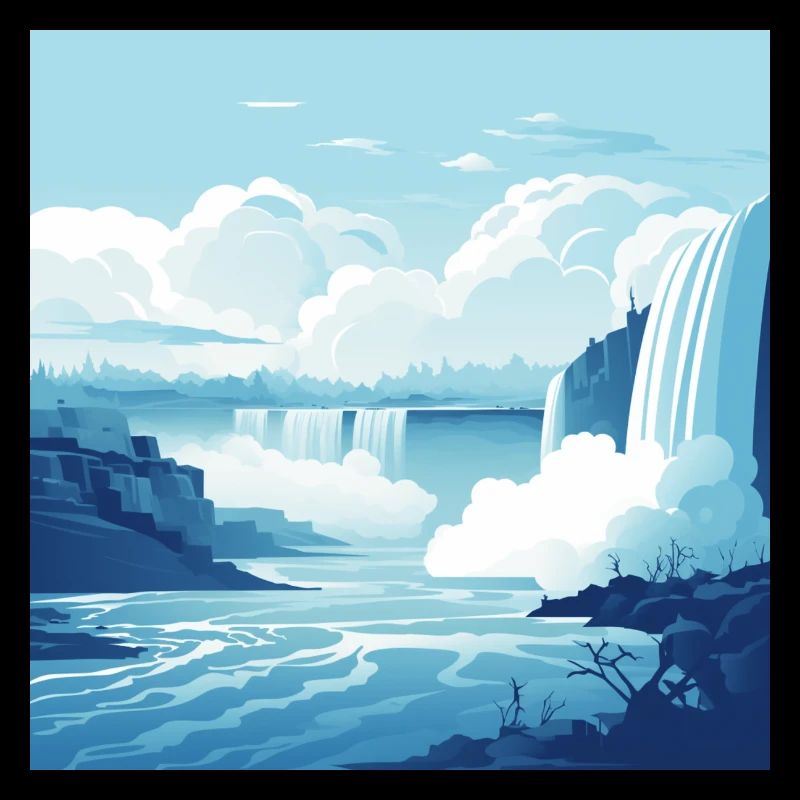 Niagara Falls - cool and minimalist