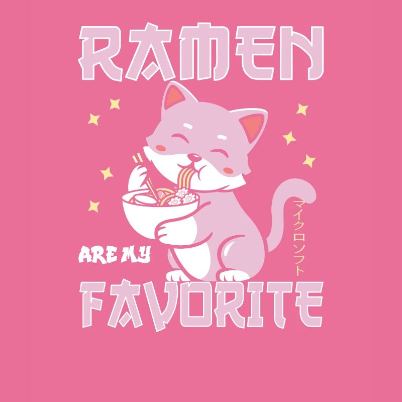 chat mangeant des ramen ramen est mon préféré