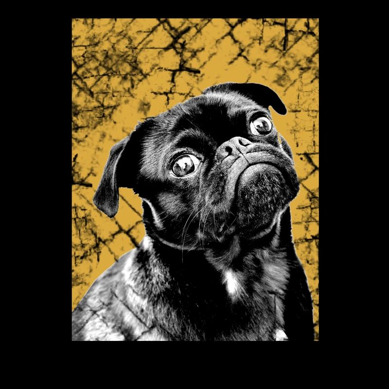 schwarzer Mops Geschenk