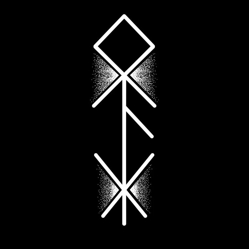 Rune nordique Viking dotwork