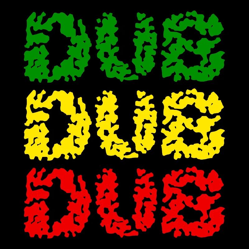 Dub Dub Dub Vertical - Vert Jaune Rouge