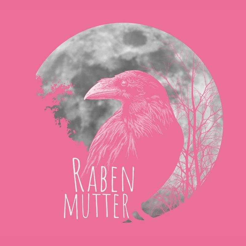 Rabenmutter schwarze Gothic Mutter Muttertag Krähe