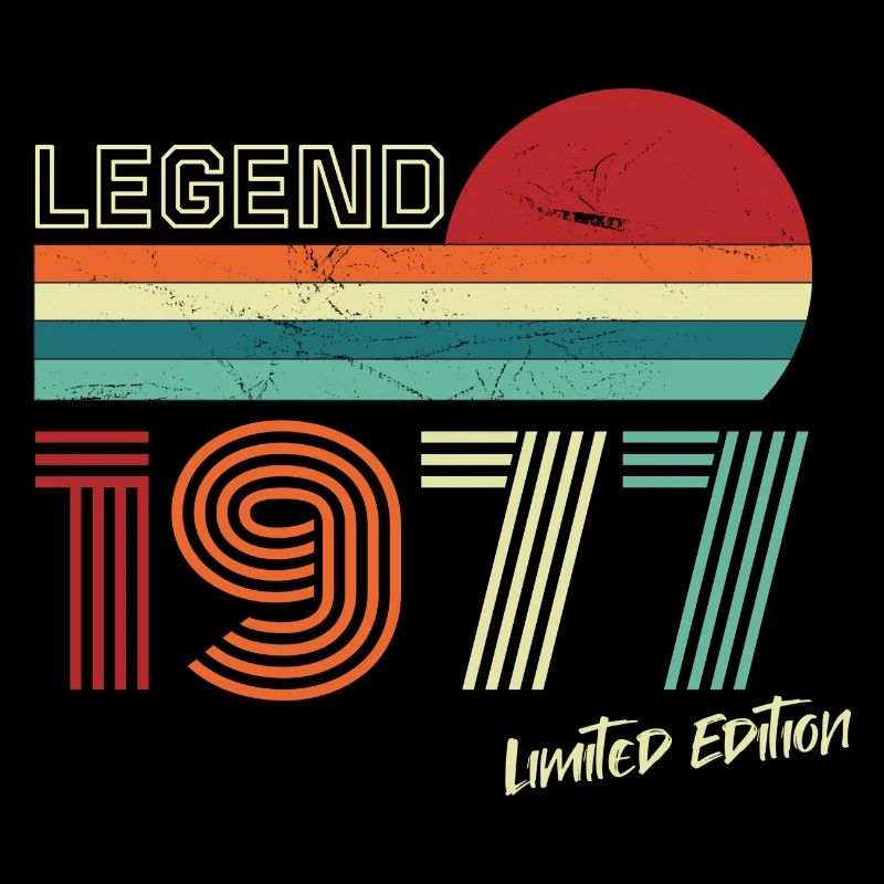 Legend 1977 Geburtstagsshirt Geschenk Jubiläum