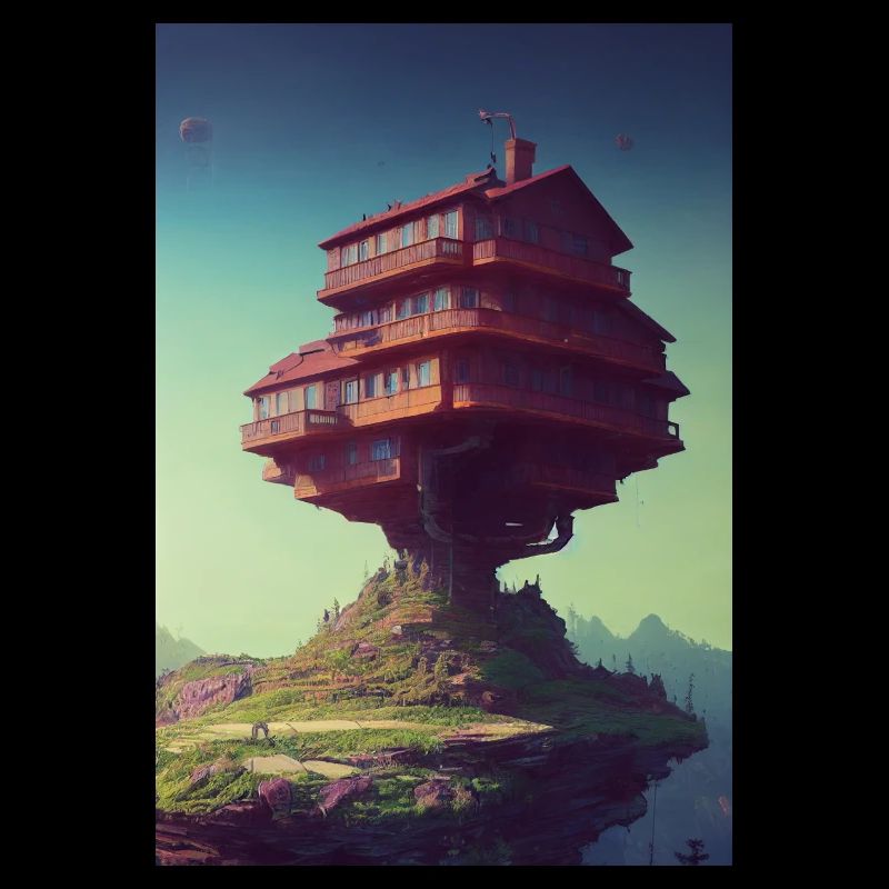 Maison fantastique sur Mountain Clif