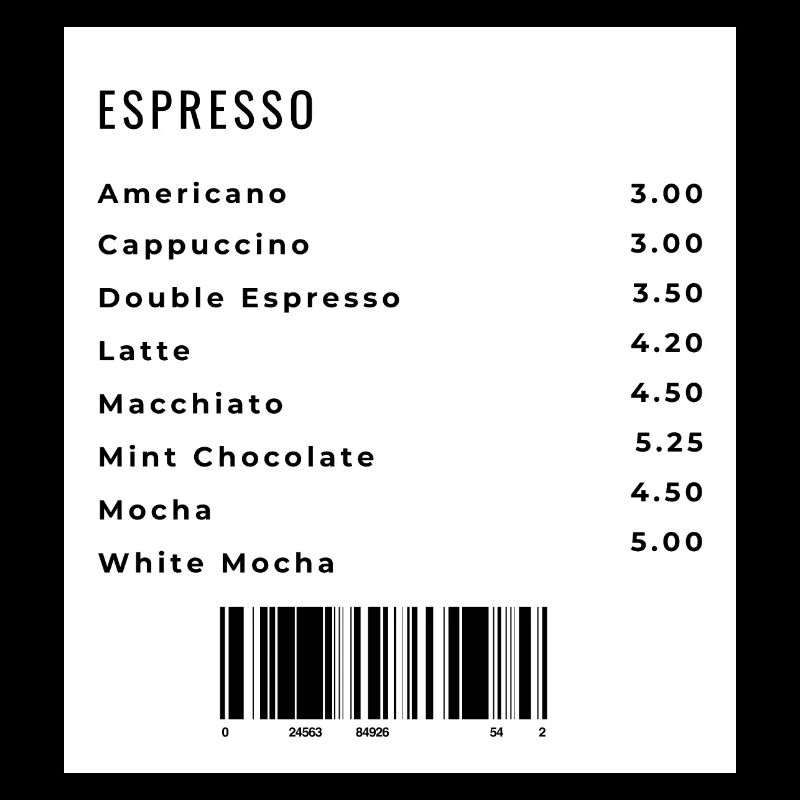 Barcode Logo als Backprint