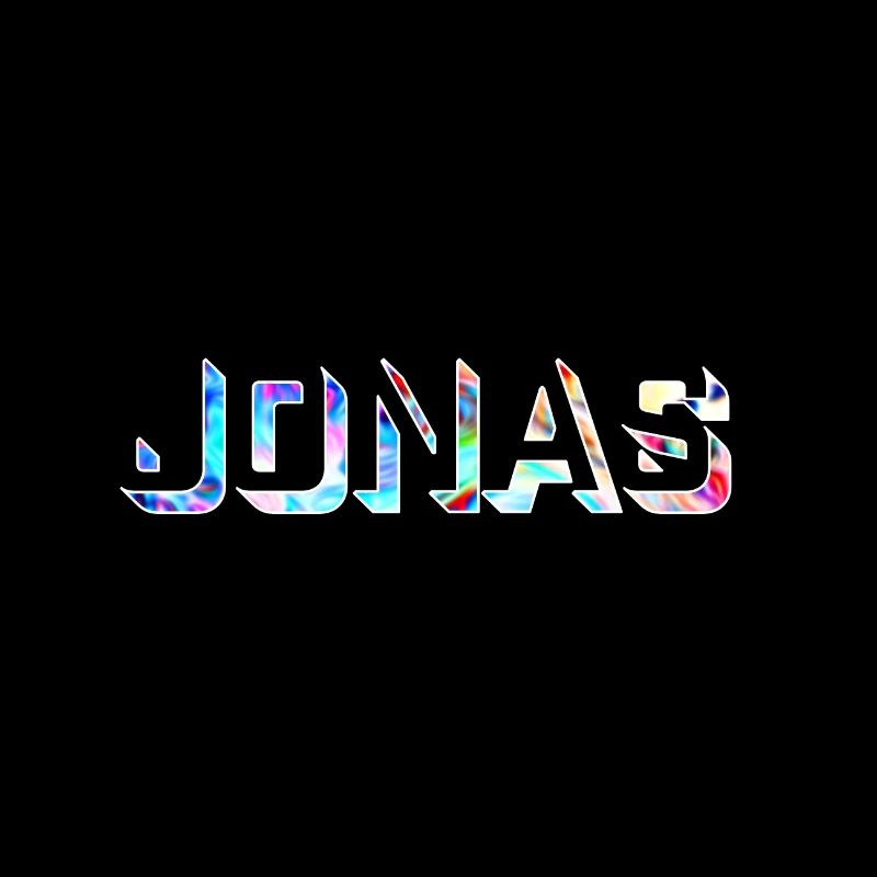 Jonas last name first name colorful abstract