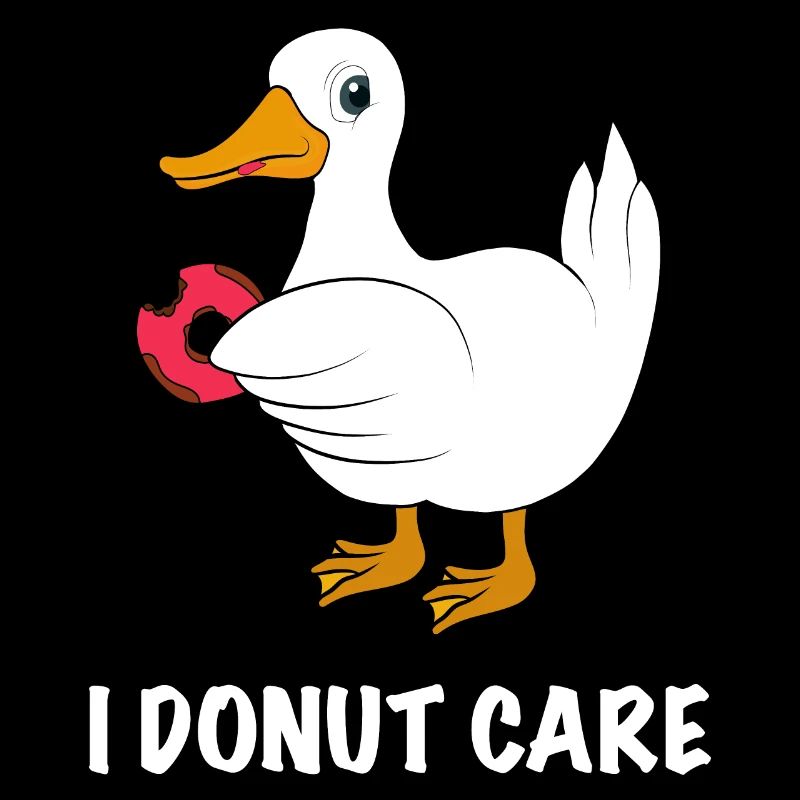 Canard avec beignet disant