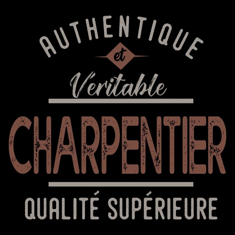 métier profession charpentier authentique cadeau