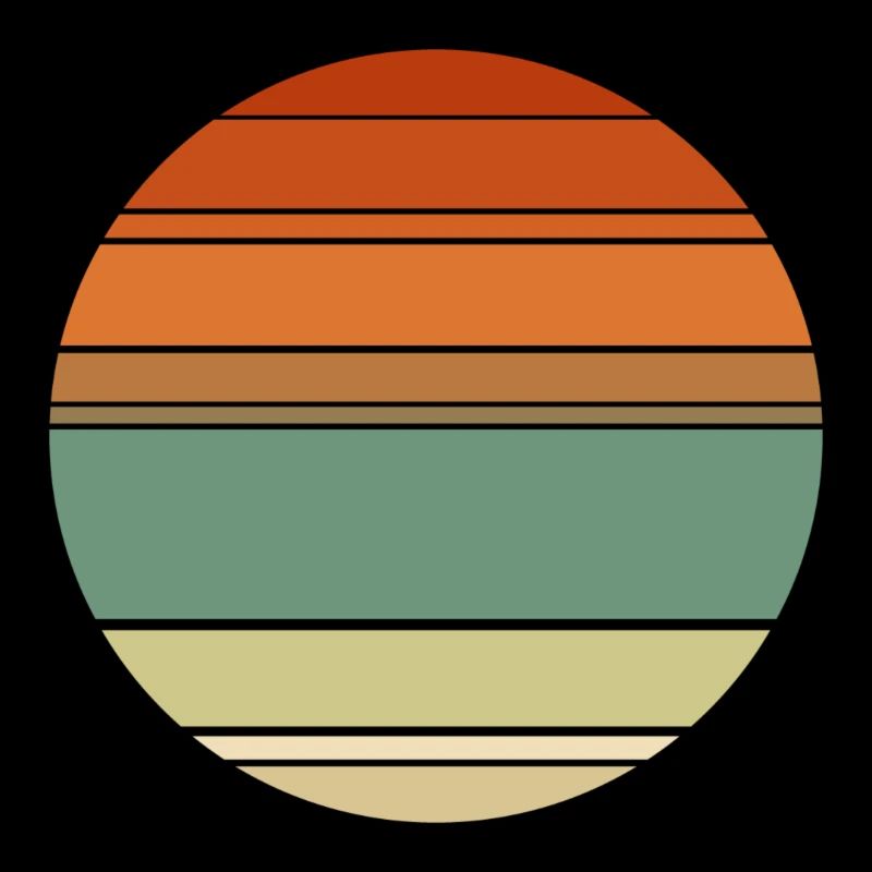 Retro Sunset Hintergrund Kreis