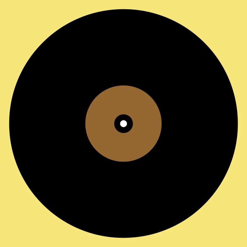 Base de boîte de texte en cercle de disque vinyle