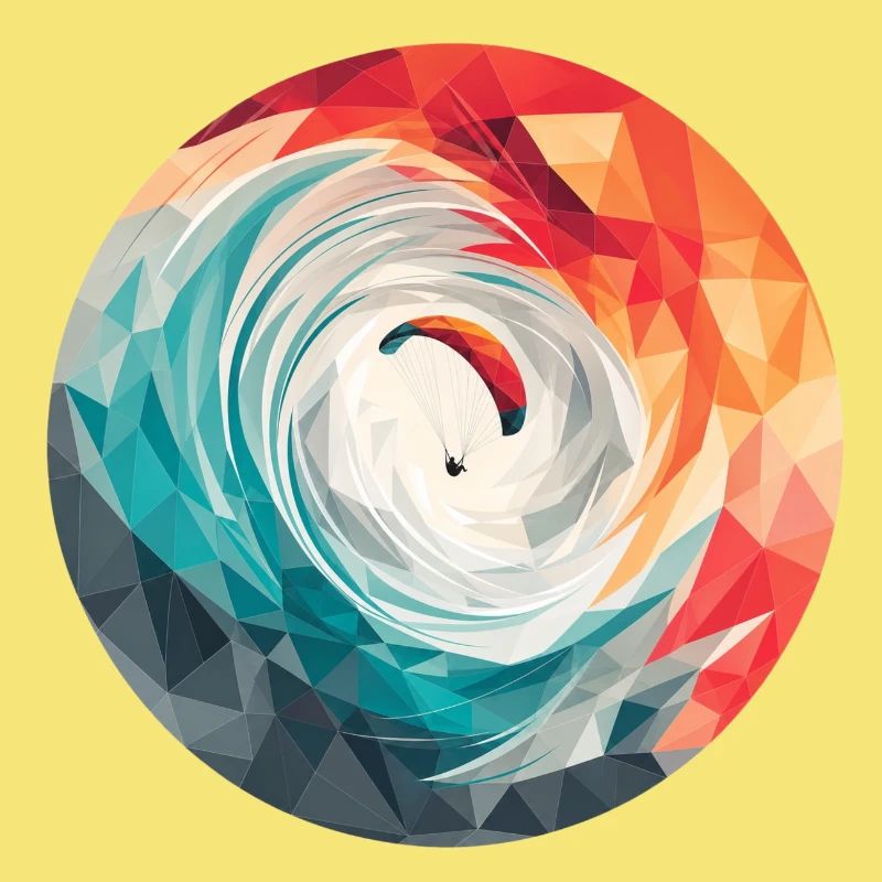 Geometric Vortex Paragliding