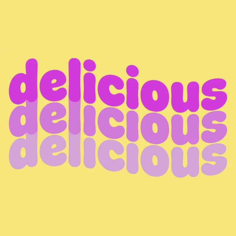 Delicious Typo Gradient Pattern