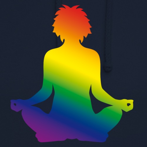 Regenbogen Yoga für Anfänger und Fortgeschrittene - Unisex Hoodie