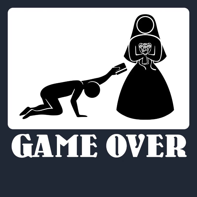 Game Over Wedding Statement Funny JGA Polterer