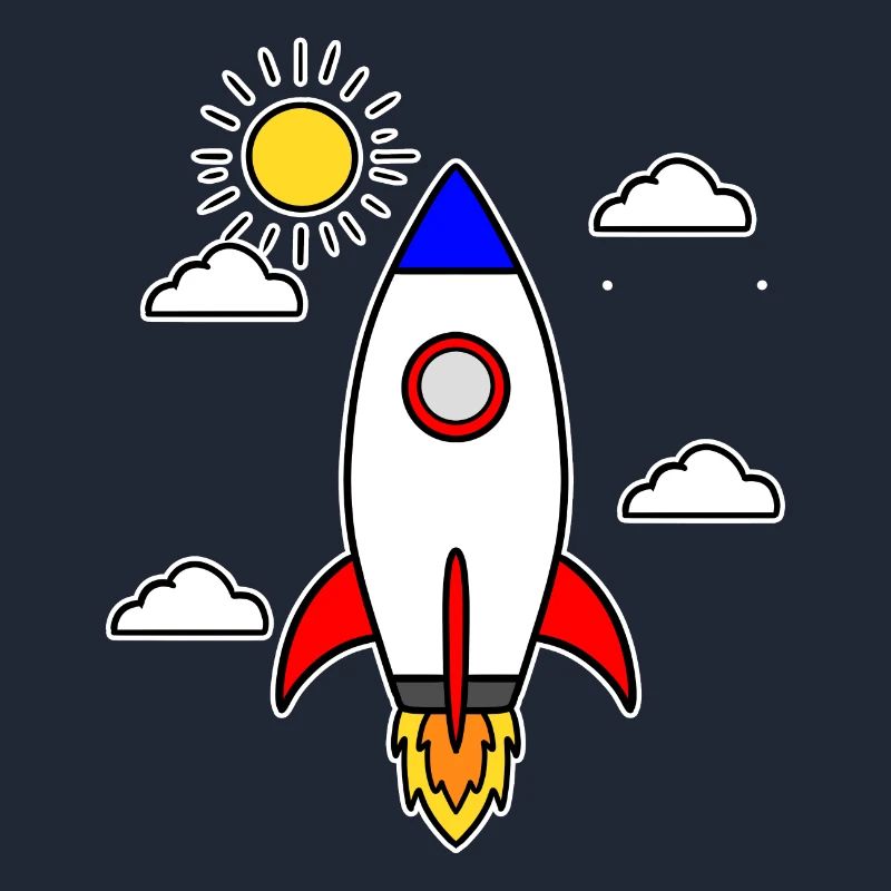 School launch rocket spaceship school start school