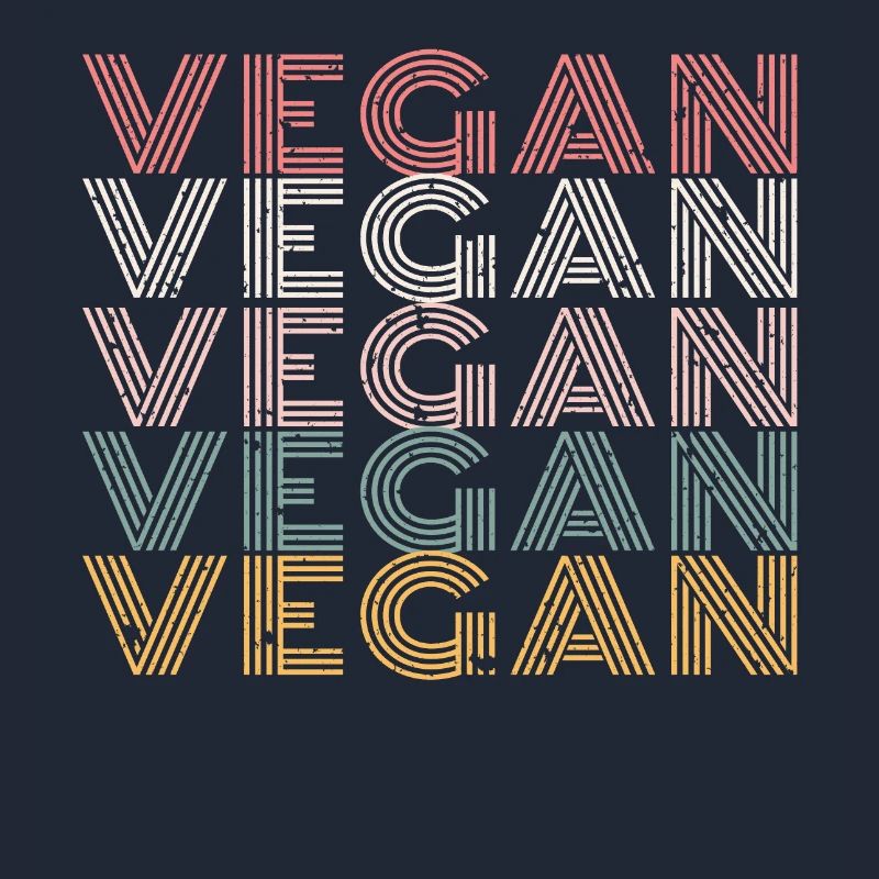 Vegan Grid Gradient Pattern