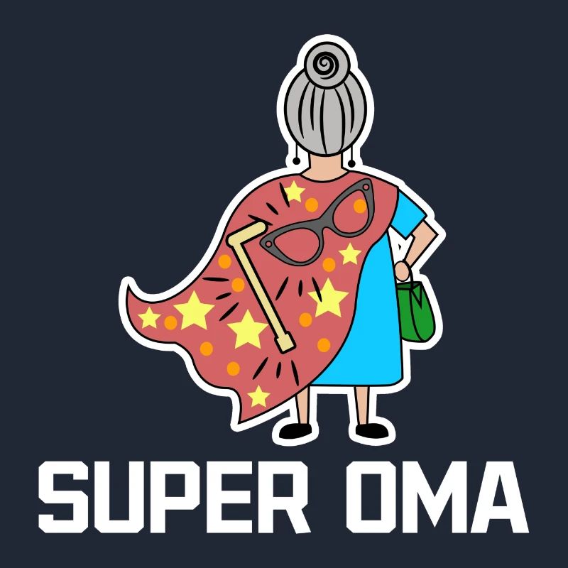 Superoma Brille Großmama Oma Statement Großmutter
