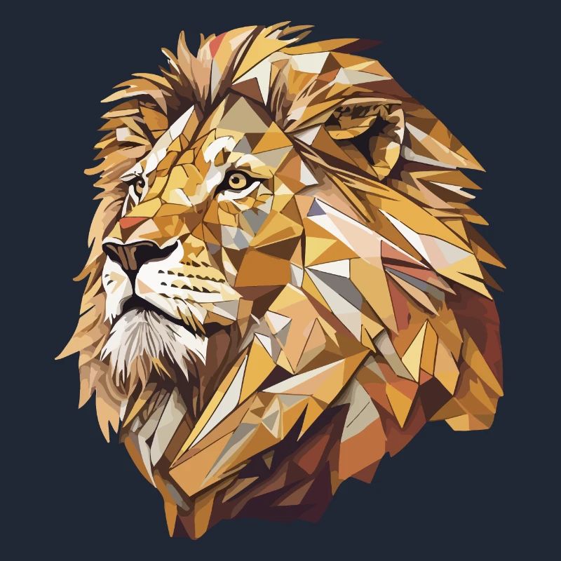 Stylized Lion, Geometric