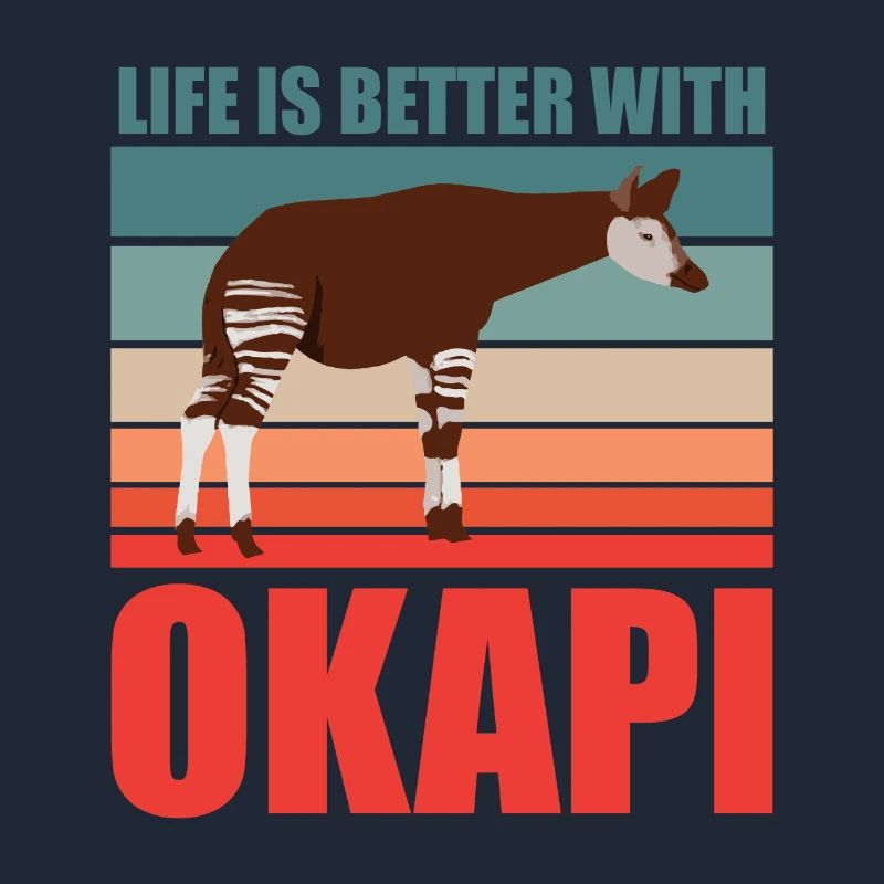 Okapi im Einklang mit der Natur