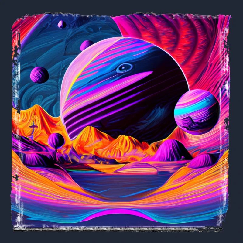 Neonplanet Landschaft