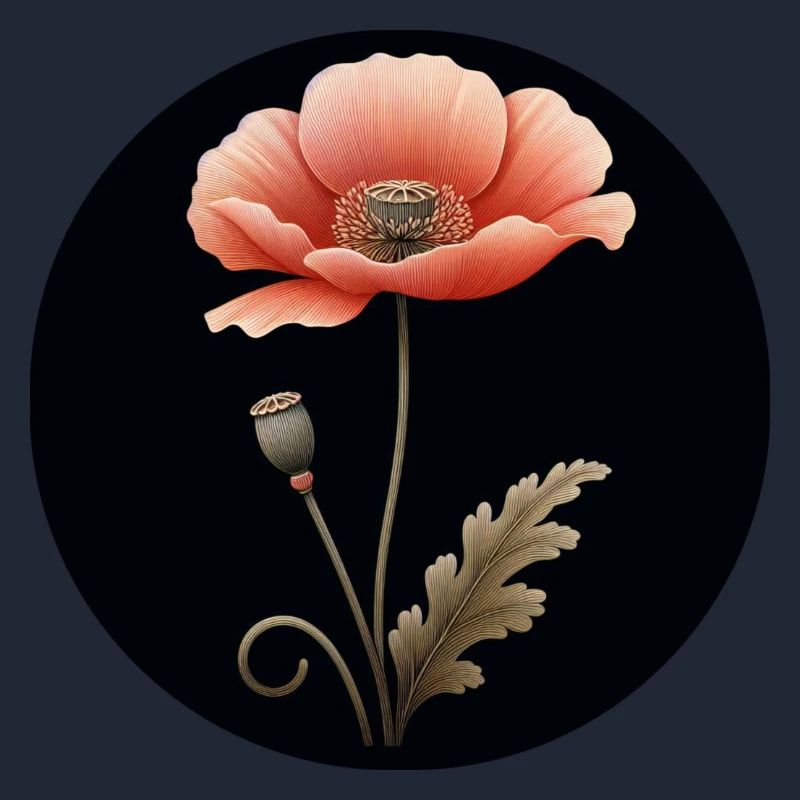 Mohnblume Mohn Blume rot orange