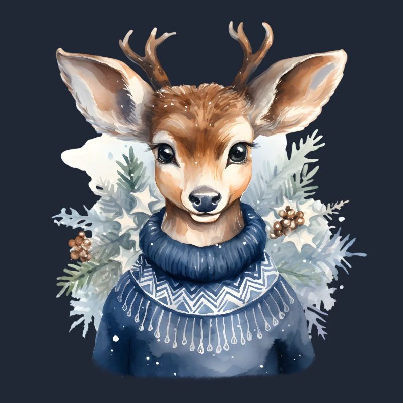 Rentier Winterpullover