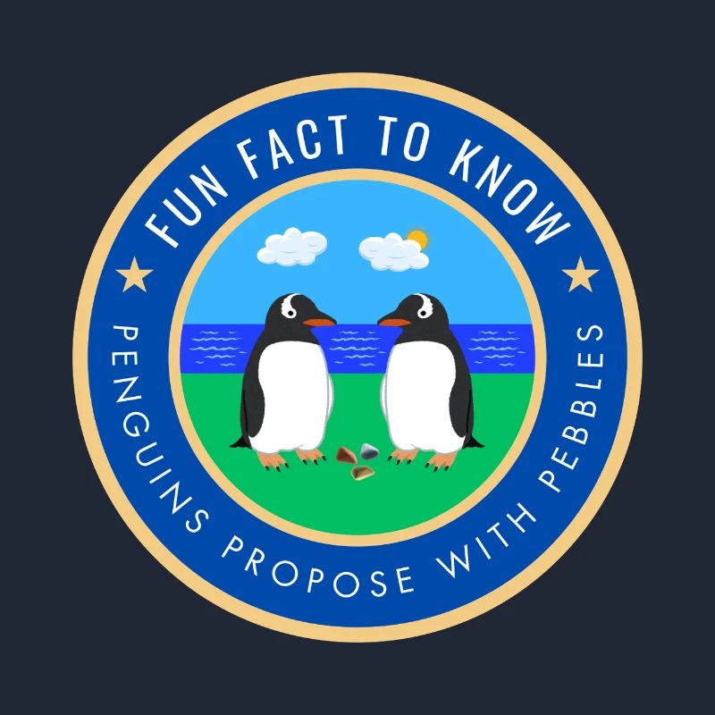 Penguins propose with pebbles
