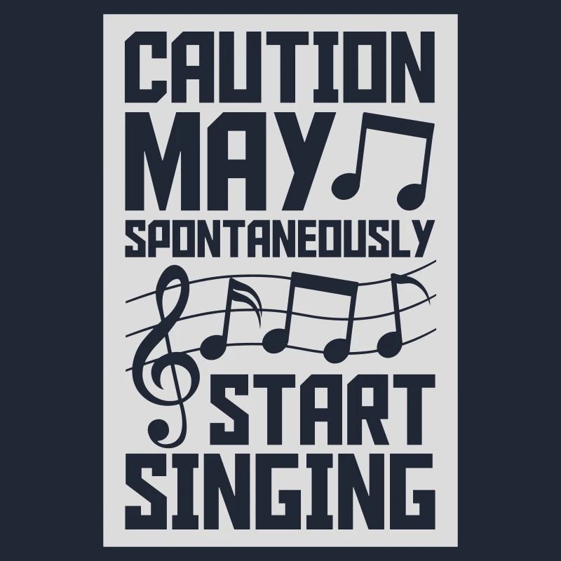 may spontaneously start singing