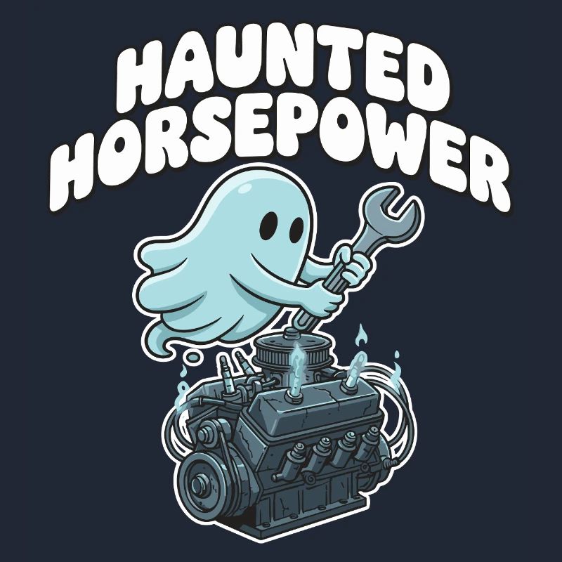 Ghost Engine Haunting Engine Cartoon