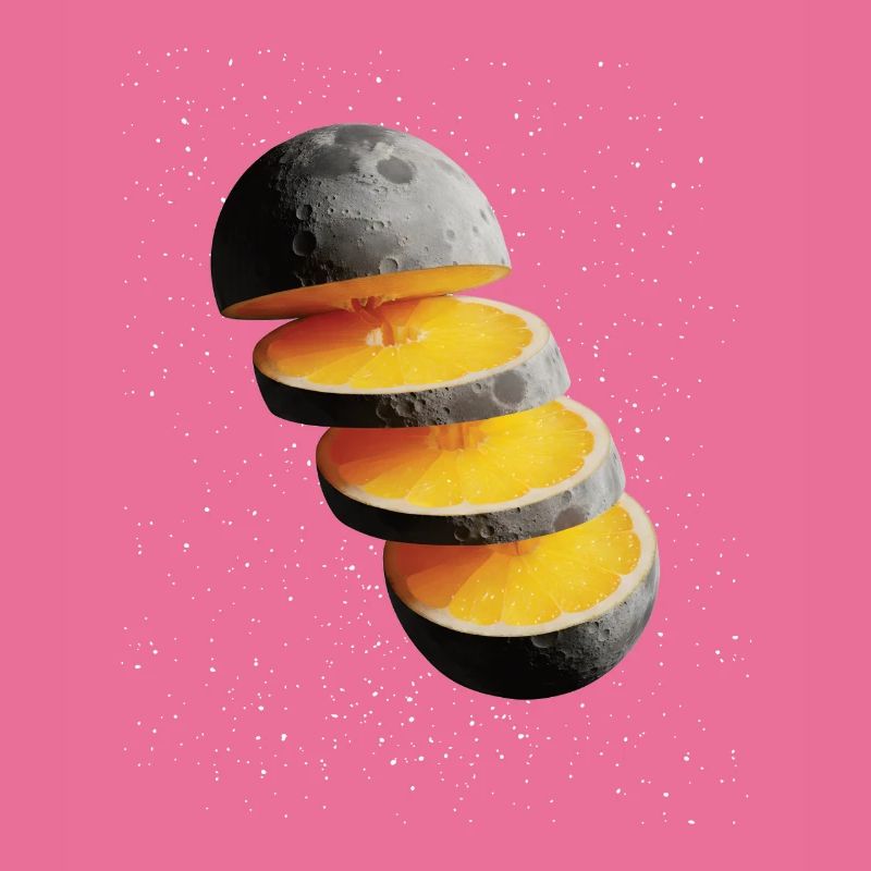 Tranches de citron de lune Citron de lune