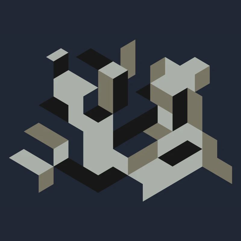 Perspective Construction Cube Teindre Yourself Labyrinthe 3D