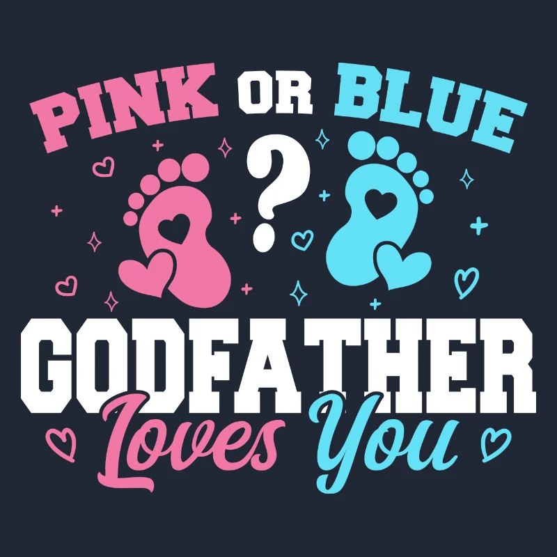 Pink oder Blau Pate liebt dich - Pate