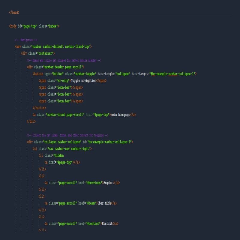Programmation HTML. Chemise de ballot