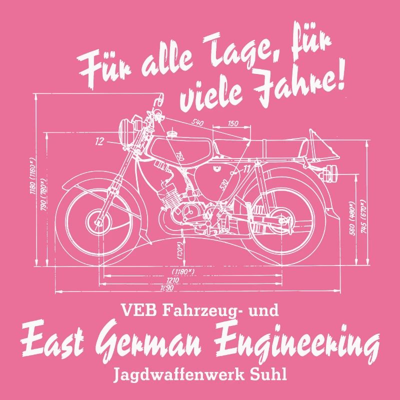 Simson S51 Blueprint - East German Engineering