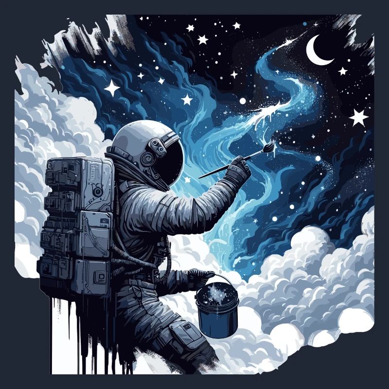 Astronaut Paints the Night: Creative Space Painter