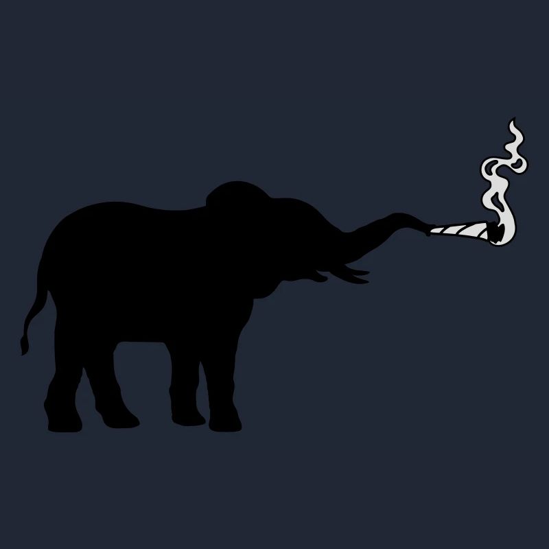 Fumer l’herbe à joint d’éléphant