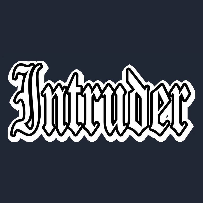 intruder hacker eindringling clan sticker computer