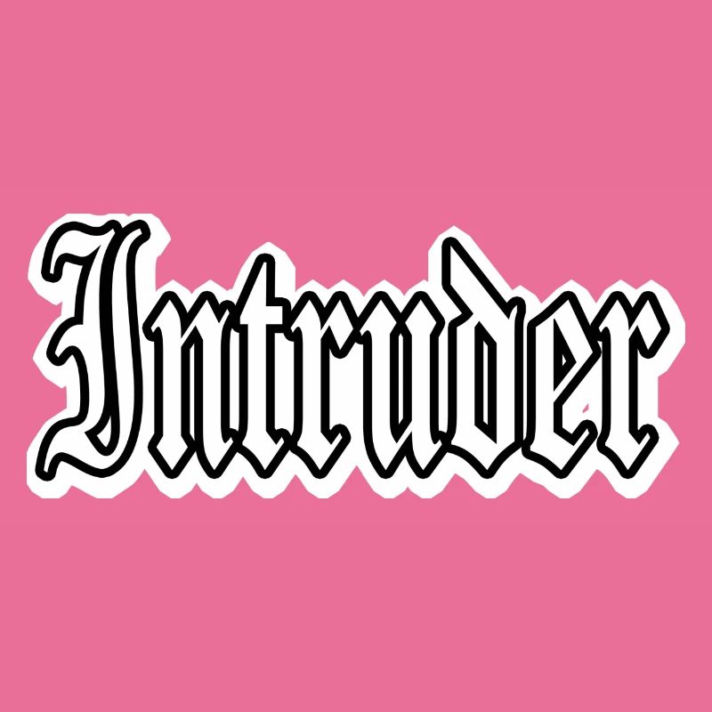 intruder hacker eindringling clan sticker computer