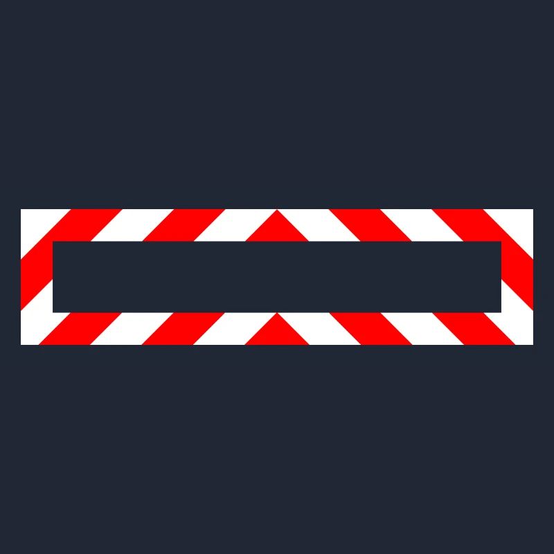 Frame Red White Note Warning Construction Site