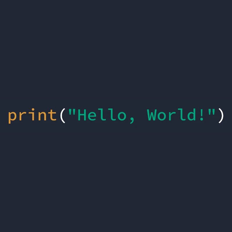 Hello World Python Programmiershirt