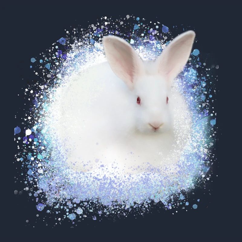 white rabbit,rabbit,graffiti,blue
