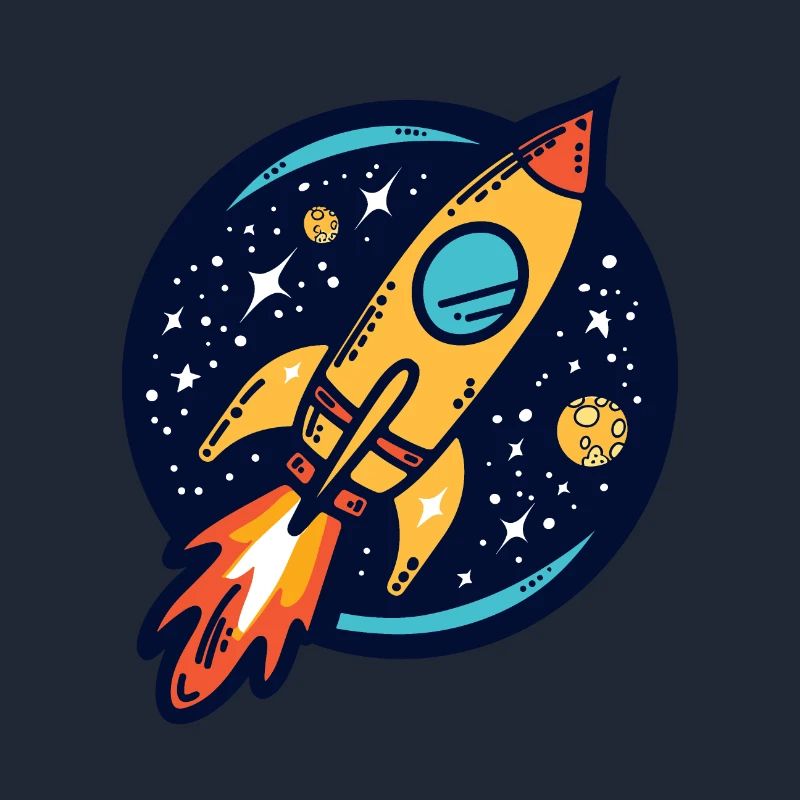 Fusée voyageant dans l’espace