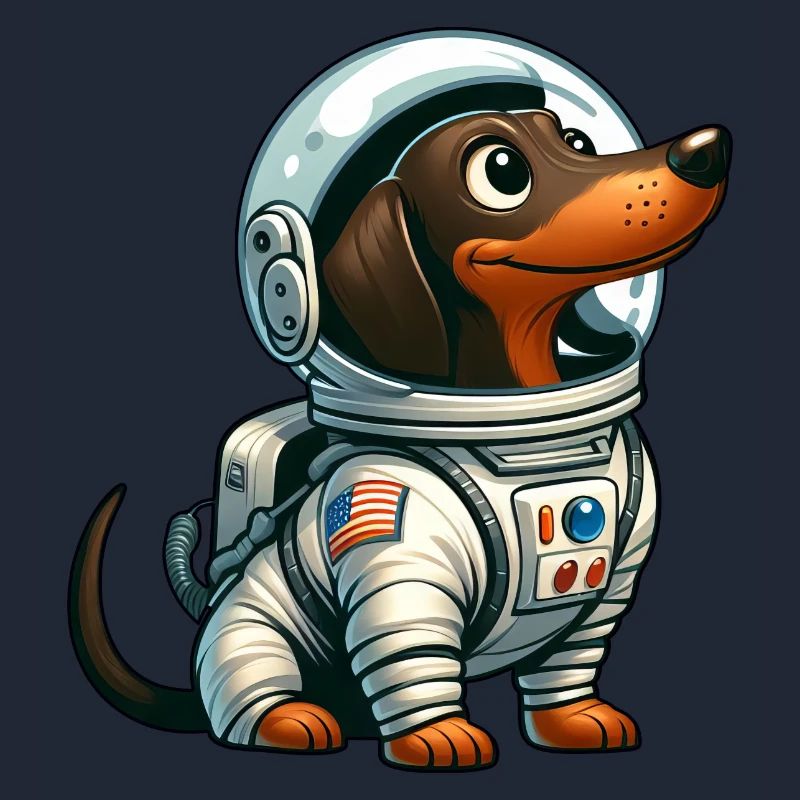 Teckel astronaute dans l’aventure spatiale