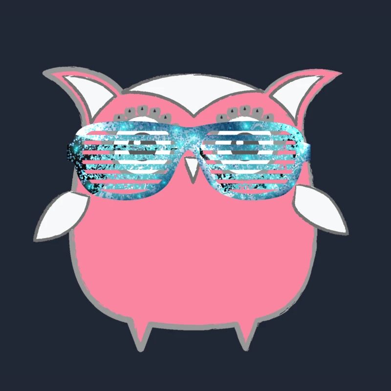 Eule, Comic,mint,Sonnenbrllle, spacebrille,sommer,