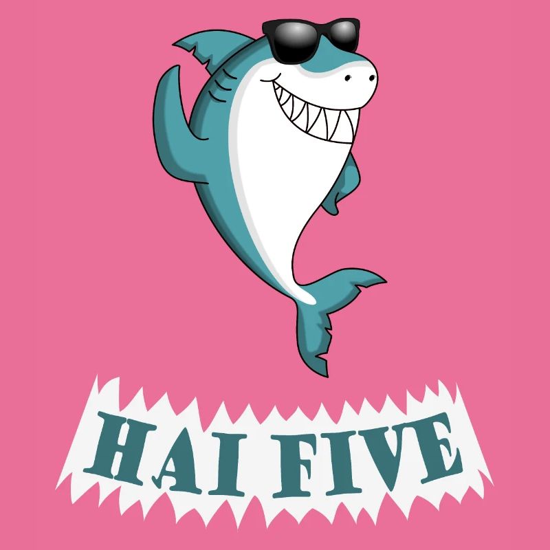 Haifisch High Five oder in dem Fall: HAI FIVE!