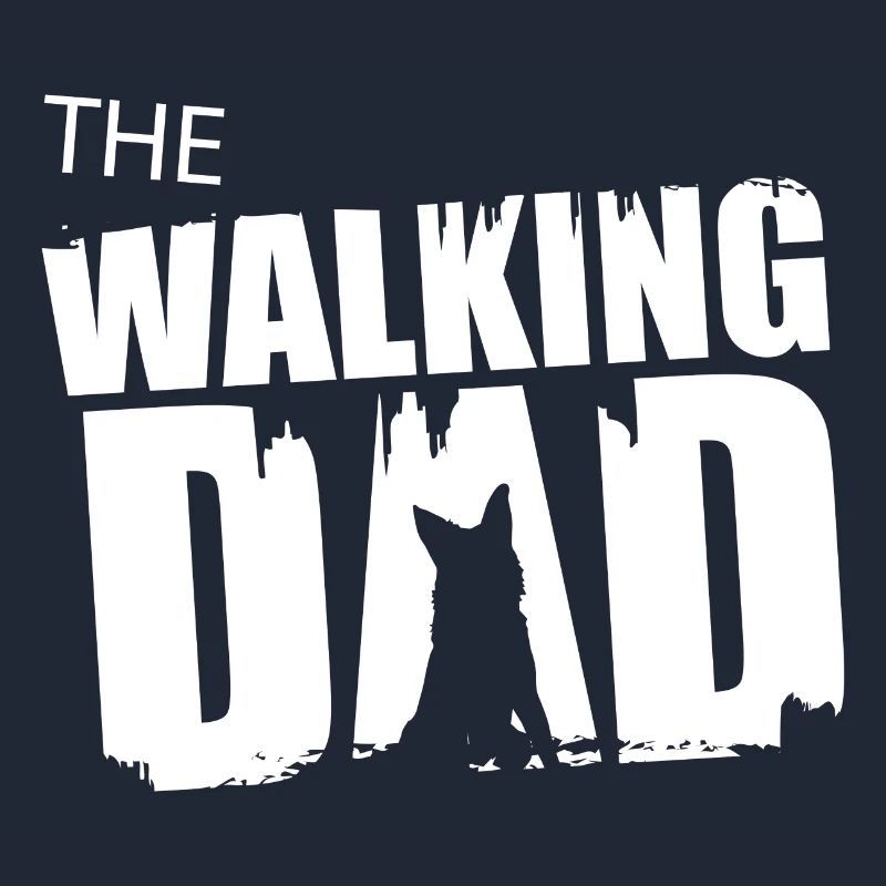 Schäferhund Walking Dad Geschenkidee Vater Gassi