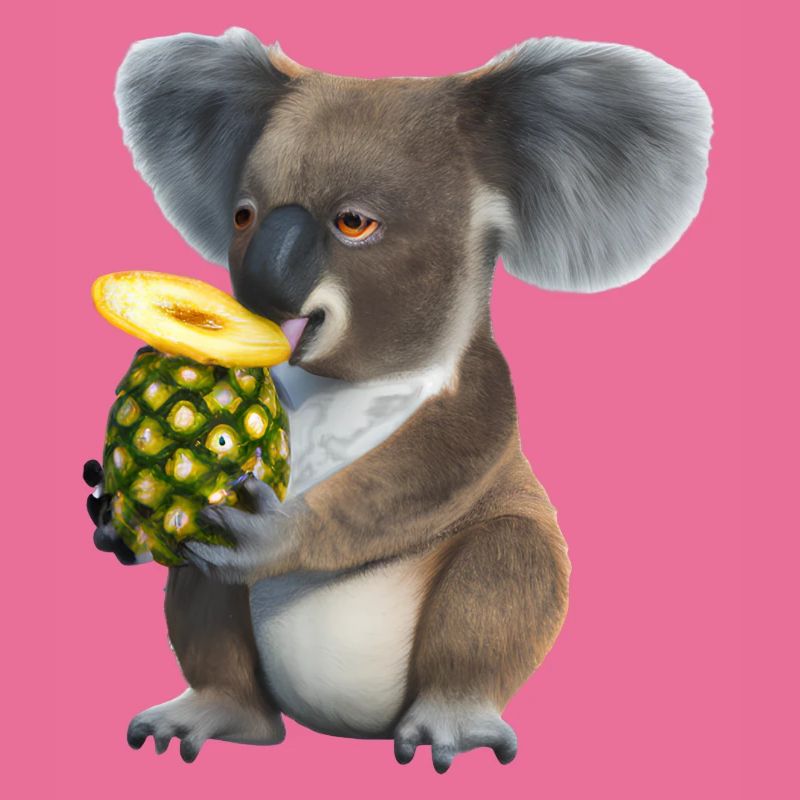 Koala and pineapple