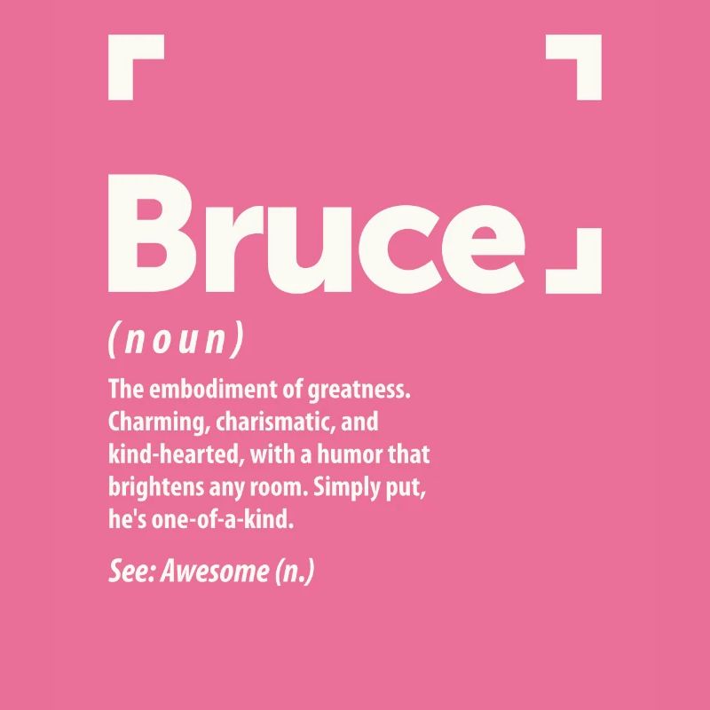 Bruce Name Definition Personalized Name Bruce